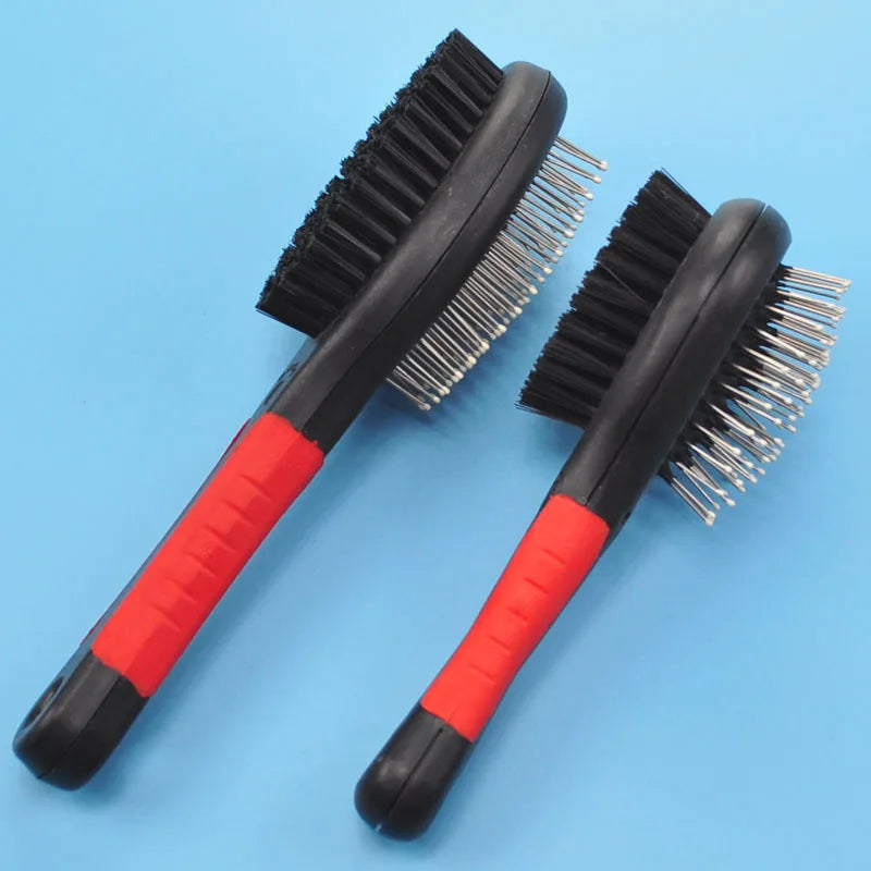Double-Side Pet Dog Hair Removal Combs Cats Fur Cleaning Plastic Brush Large Size Grooming Combs Tool  Pets Product Supplier