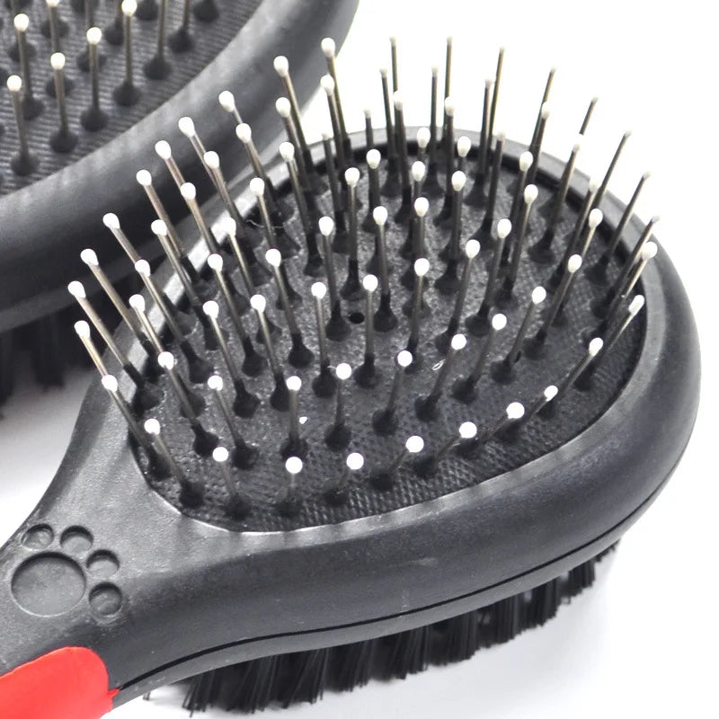 Double-Side Pet Dog Hair Removal Combs Cats Fur Cleaning Plastic Brush Large Size Grooming Combs Tool  Pets Product Supplier