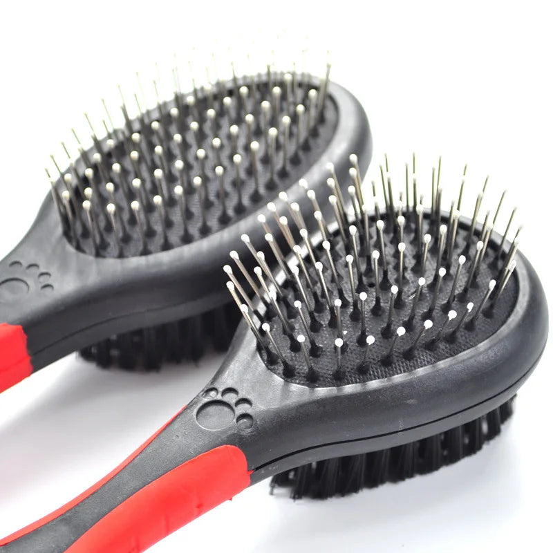 Double-Side Pet Dog Hair Removal Combs Cats Fur Cleaning Plastic Brush Large Size Grooming Combs Tool  Pets Product Supplier
