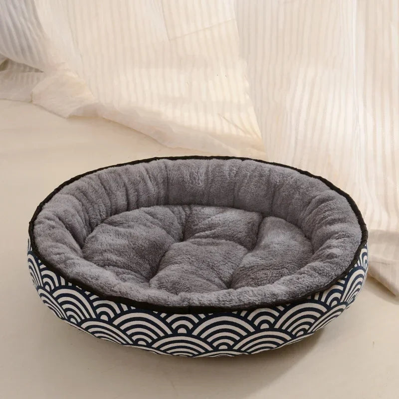 Dog Bed Small Medium Dogs Cushion Double Sides Use Soft Cotton Basket Warm House Washable Bed for Dog Accessories Pet Supplies