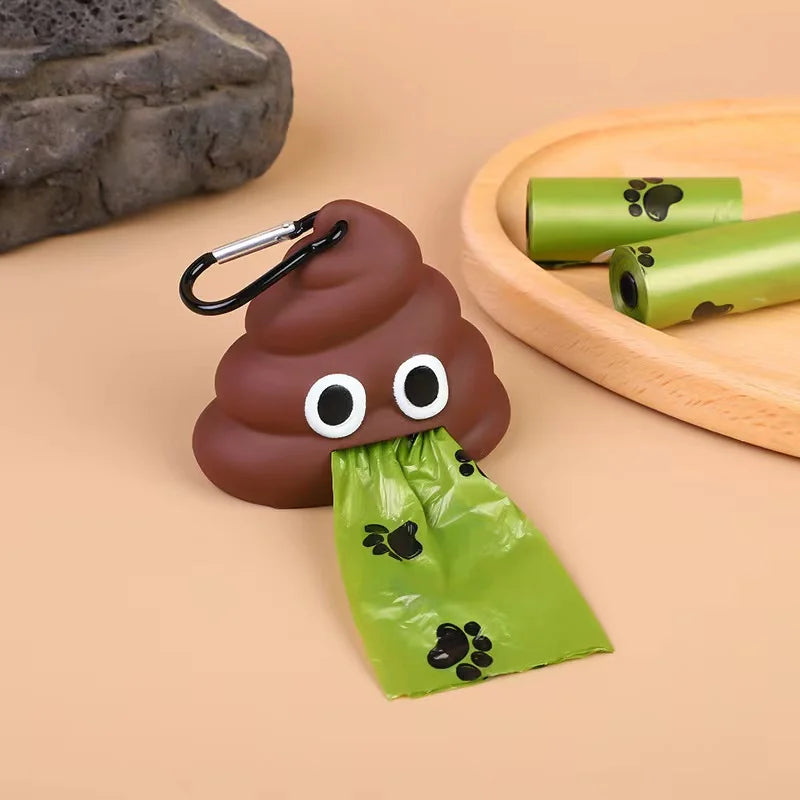 Dog Poop Bag Dispenser Pet Waste Bag Holder Outdoor Dog Garbage Bag Holder,Portable Pet Waste Carrier for Outdoor Cleanup