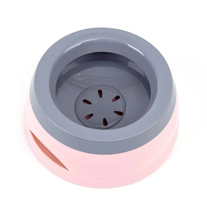 Dog Water Bowl, Floating Not Wetting Mouth Anti Messy Drinking Pet Feeder, Portable Plastic Travel Cat Bowl Dog Accessories