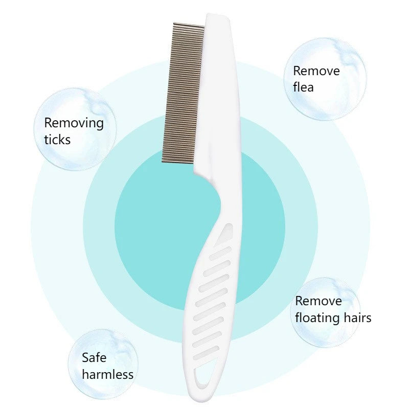 Professional Flea Comb for Dogs and Cats, Effective Grooming Tool for Removing Fleas and Ticks