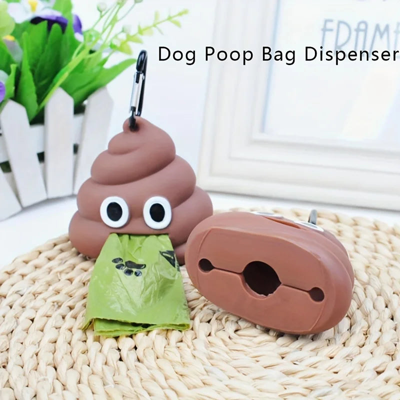 Dog Poop Bag Dispenser Pet Waste Bag Holder Outdoor Dog Garbage Bag Holder,Portable Pet Waste Carrier for Outdoor Cleanup