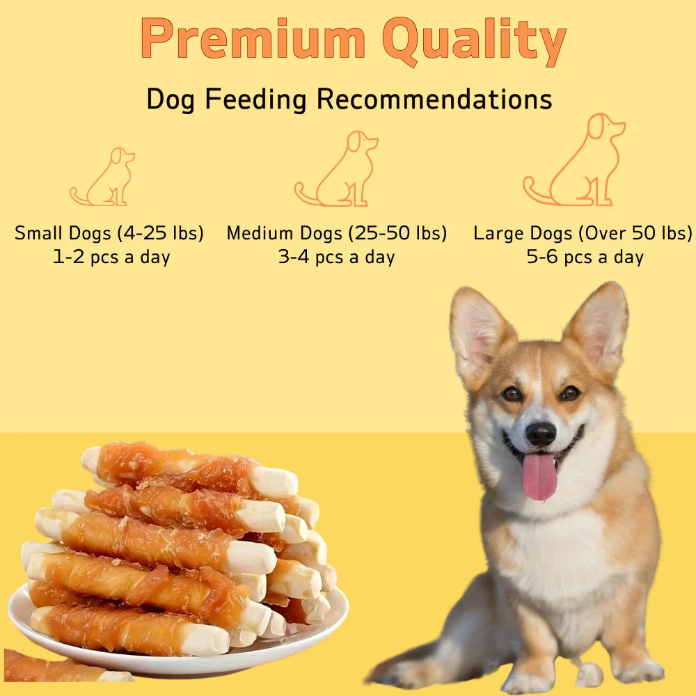 200g/400g(7.05oz/14.1oz) Dog Treats For Small, Medium, & Large Dog - Made With Chicken Milk, Healthy, Easily Digestible