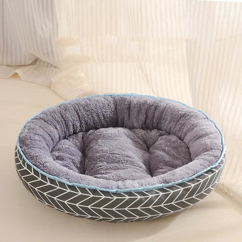 Dog Bed Small Medium Dogs Cushion Double Sides Use Soft Cotton Basket Warm House Washable Bed for Dog Accessories Pet Supplies