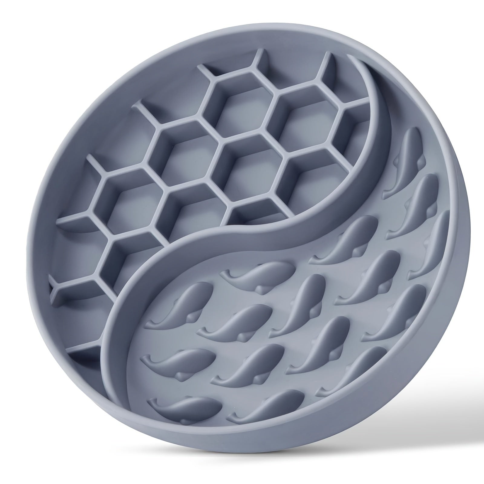 Slow Feeder Dog Bowls, Silicone Pet Food Bowls with Suction Cups, Non-Slip Dog Feeding Bowls Slow Down Pet Eating Speed for Fast Eaters, Anxiety Relief &amp; Fun Added (Green)